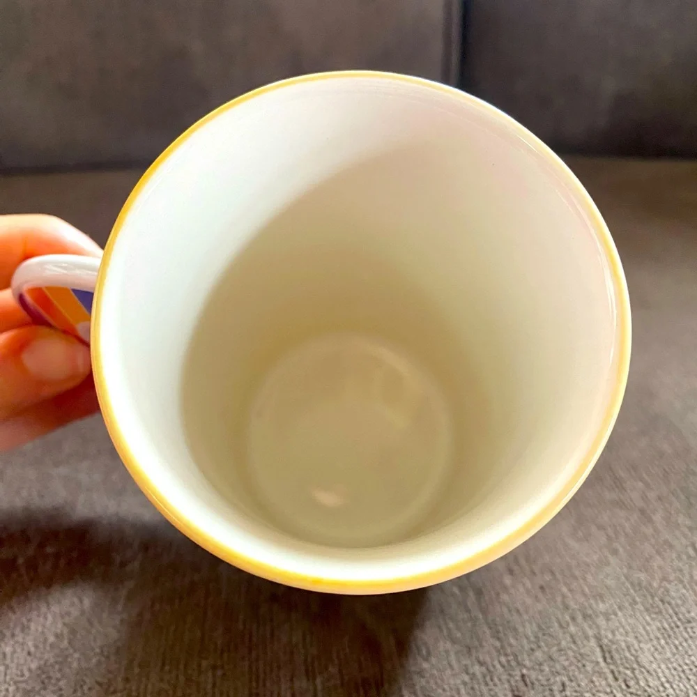 Mikasa Party Time CC106 Mug Vtg 80s Rainbow Balloon Memphis Milano Fine China